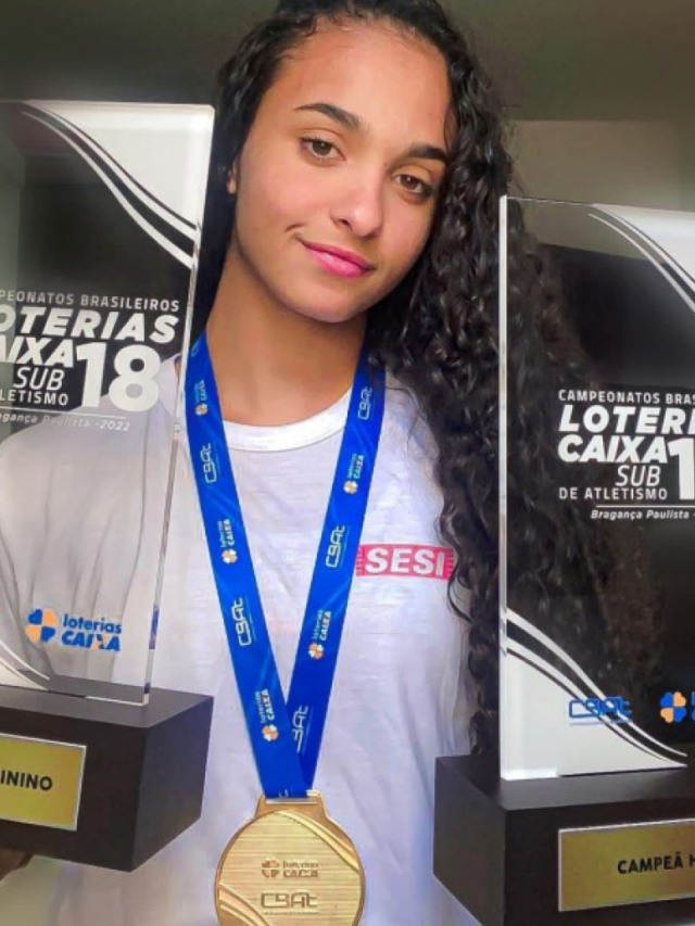 Júlia Leite, do Sesi Marília é campeã e quebra recorde no Brasileiro de Atletismo