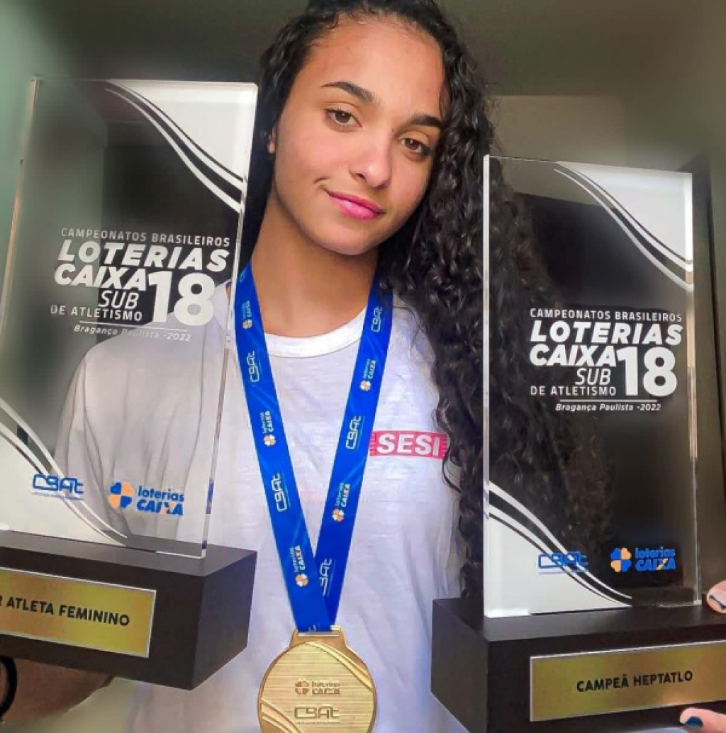 Júlia Leite, do Sesi Marília é campeã e quebra recorde no Brasileiro de Atletismo