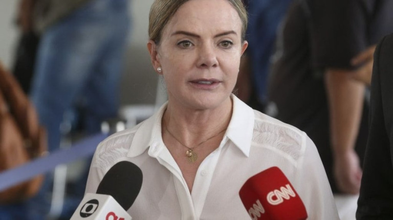 Gleisi pede punição a políticos que estiveram em ato em Brasília