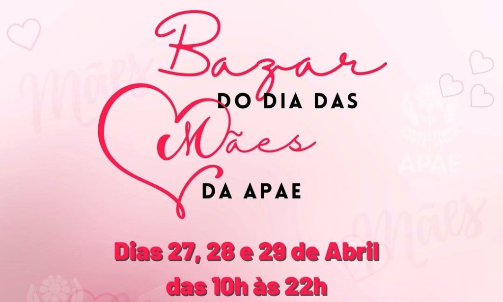 Grupo de Voluntárias da Apae fazem Bazar para Dia das Mães