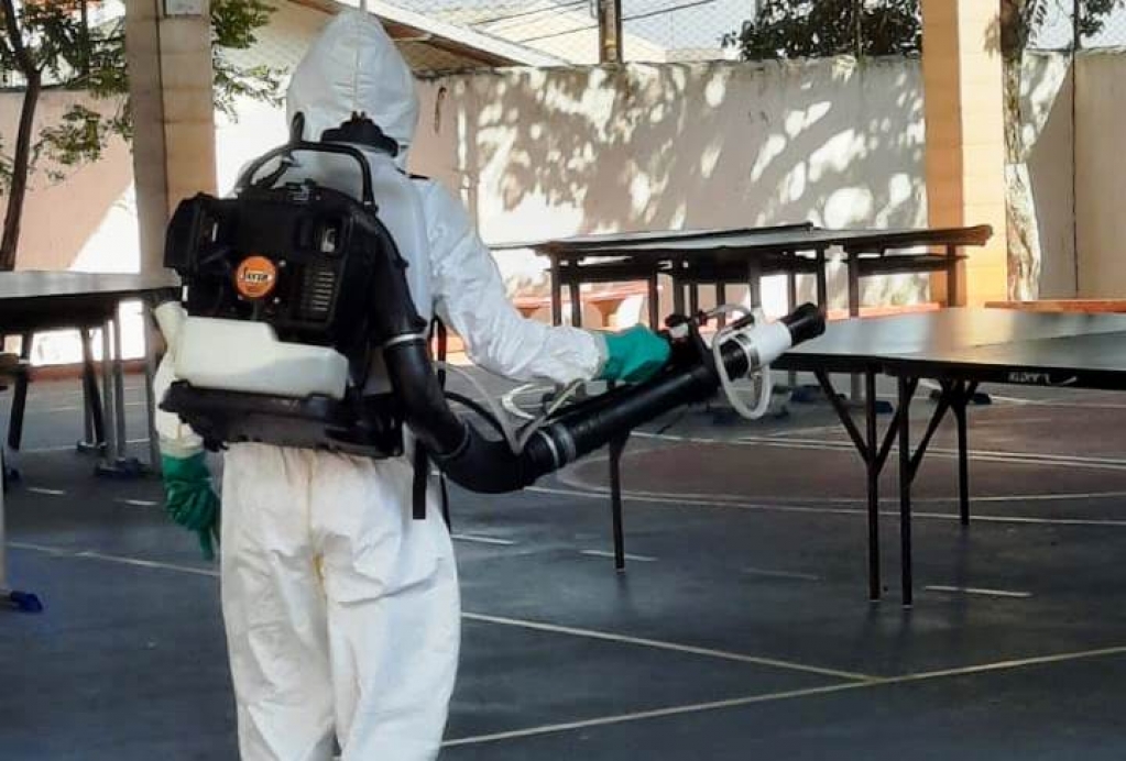 Bloqueio contra dengue faz nebulização em prédios de grande circulação em Marília