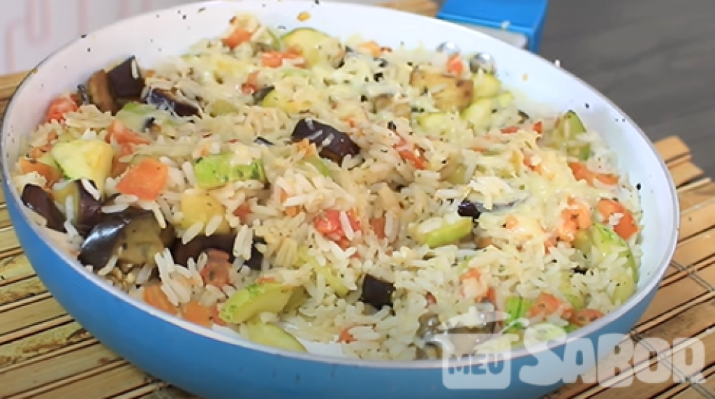 Arroz de forno vegetariano