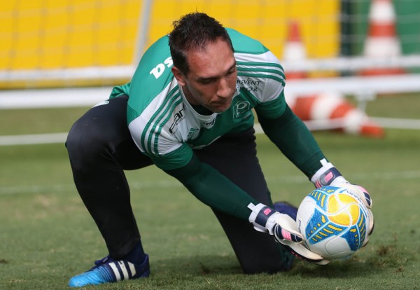 Fernando Prass treina no CT do Palmeiras – Cesar Grecco/Palmeiras