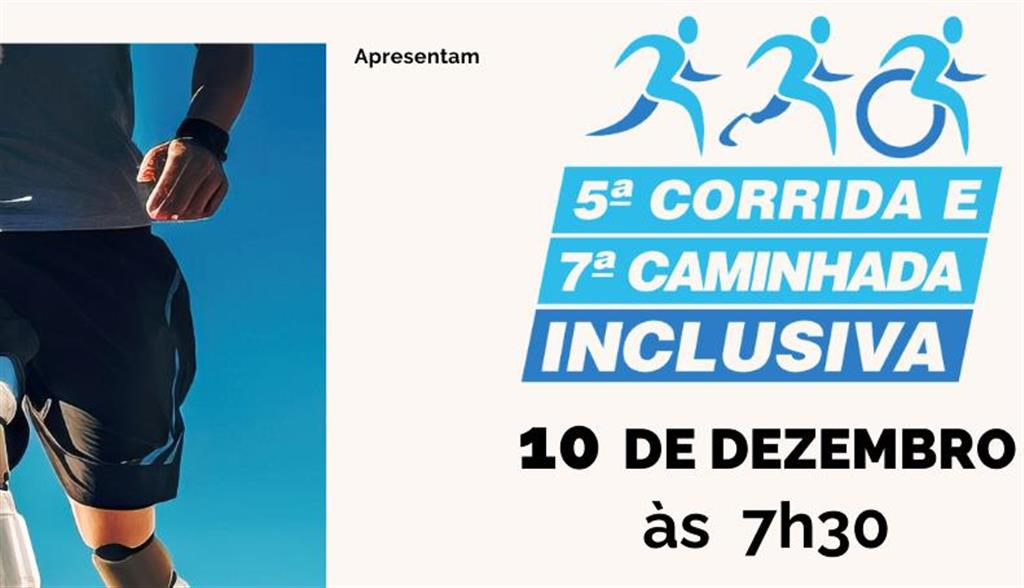 Corrida e caminhada inclusivas abrem inscrições em Marília