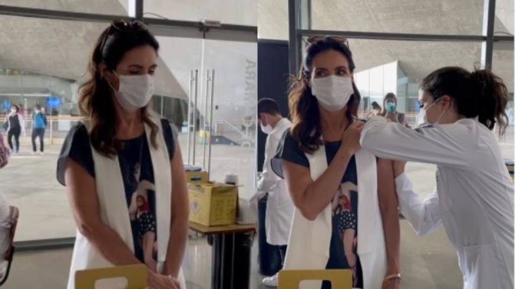"Confiança aumenta depois da segunda dose", diz Fátima Bernardes sobre vacina