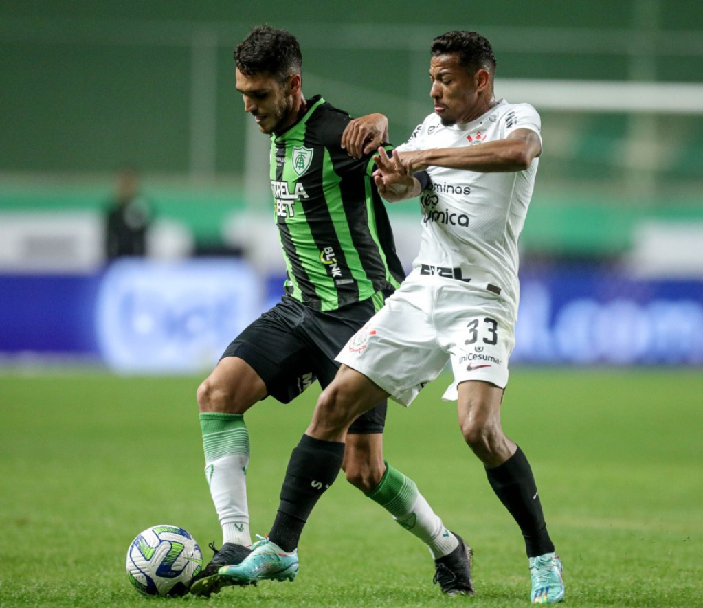 América-MG vence o Corinthians em primeiro jogo das quartas da Copa do Brasil