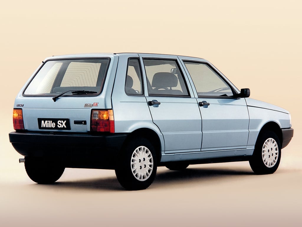 Fiat Uno Mille. Foto: Divulgação