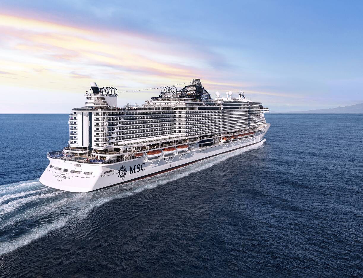 MSC Seaview. Foto: Divulgação