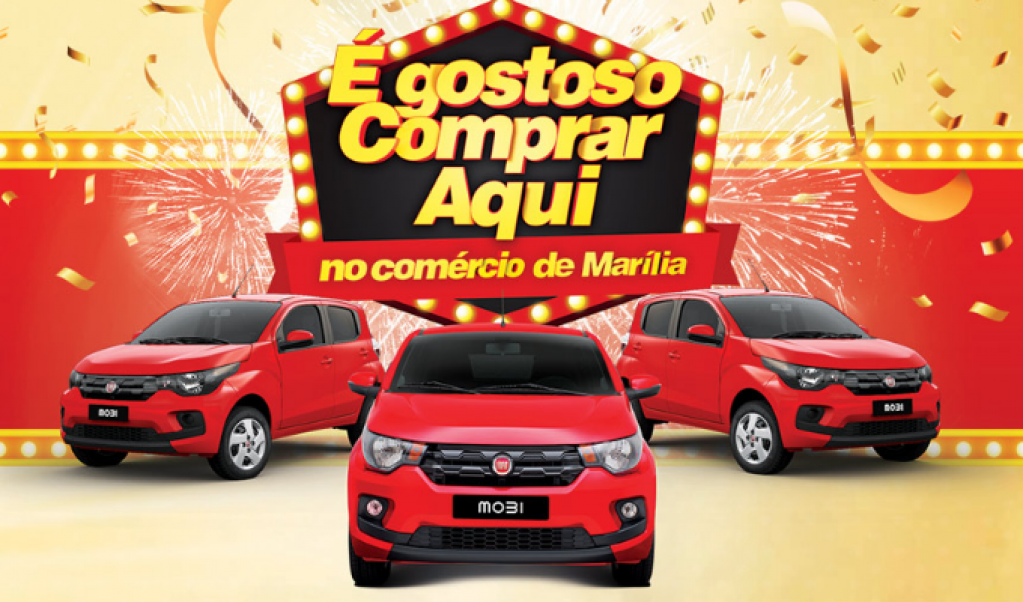 Comércio sorteia carros com show na praça nesta quarta