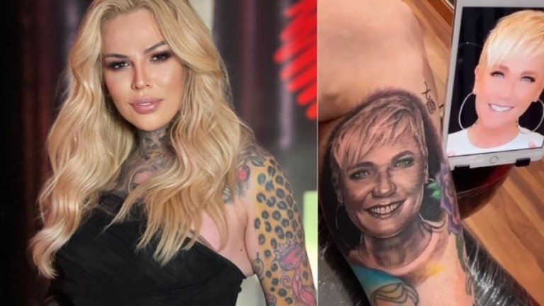 Campeã de reality da HBO tatua rosto de Xuxa: "Parte da minha vida"