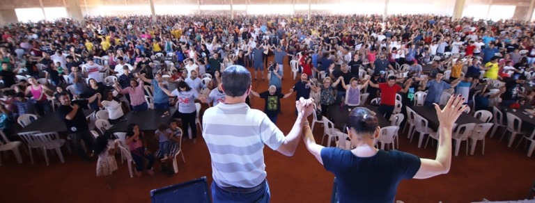 PIB Marília faz primeiro culto em novo templo com almoço para 4 mil pessoas
