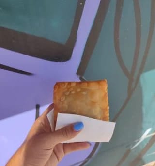 Pastel servido no Pipa Food Truck. Foto: Arquivo pessoal