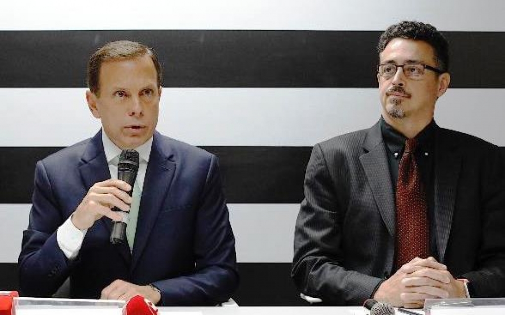 O secretário da Cultura, Sérgio Sá Leitão, com o governador João Doria