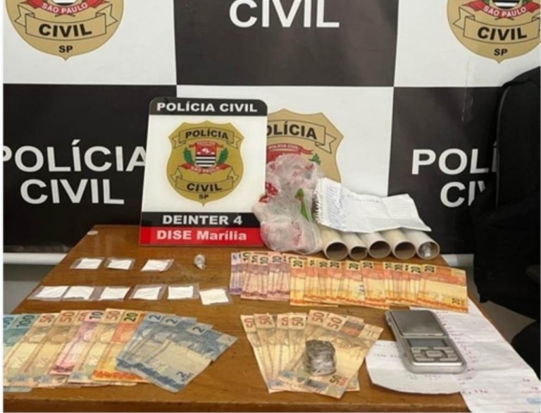 Dise de Marília cumpre buscas em Ocauçu; prende pai e filho por tráfico