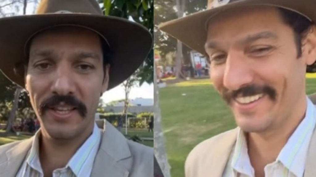 'Pantanal': Guito mostra bastidores de casamento entre Muda e Tibério