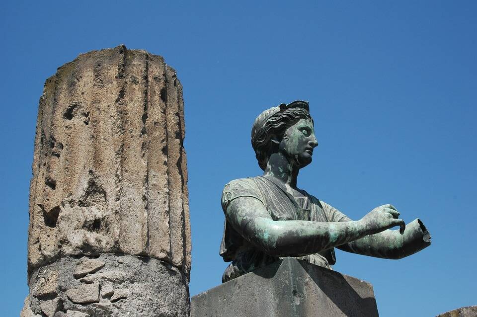 As ruínas de Pompeia são ricas em história . Foto: Pixabay