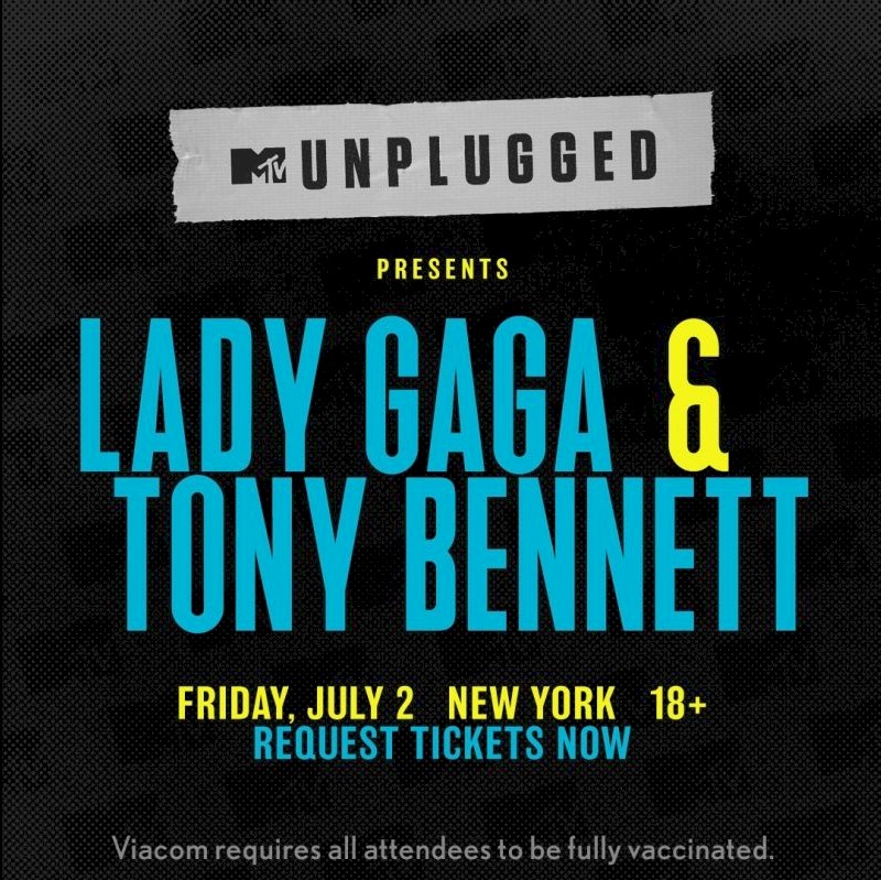"Acústico MTV" com Lady Gaga e Tony Bennett acontecerá em julho