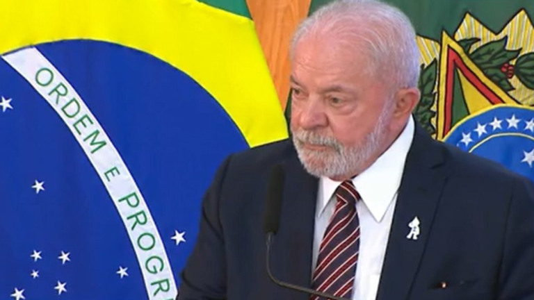 Reprodução Lula discursou nos 100 dias do seu governo