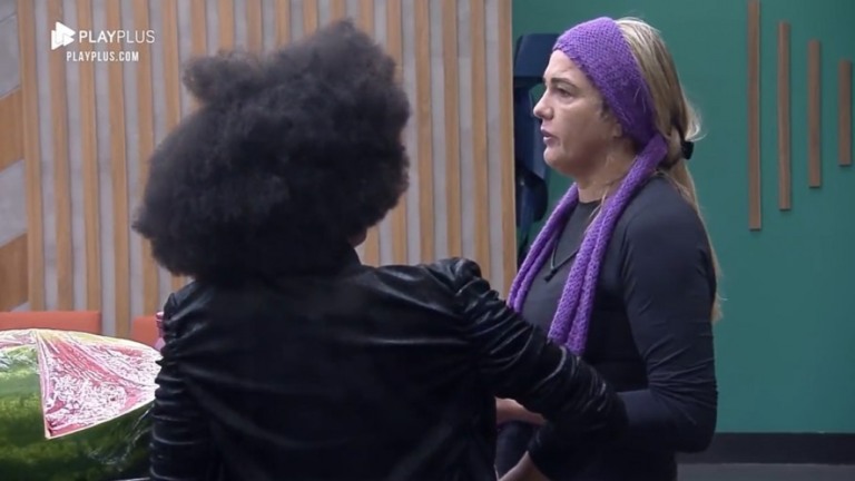 Andreia diz que queria desistir do 'Power Couple' após briga com Nahim