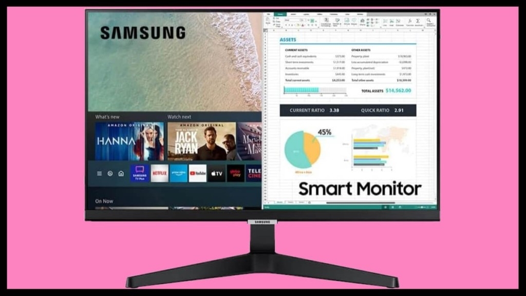 Foto: Reprodução Oferta Relâmpago: 40% de desconto no Smart Monitor M5 da Samsung