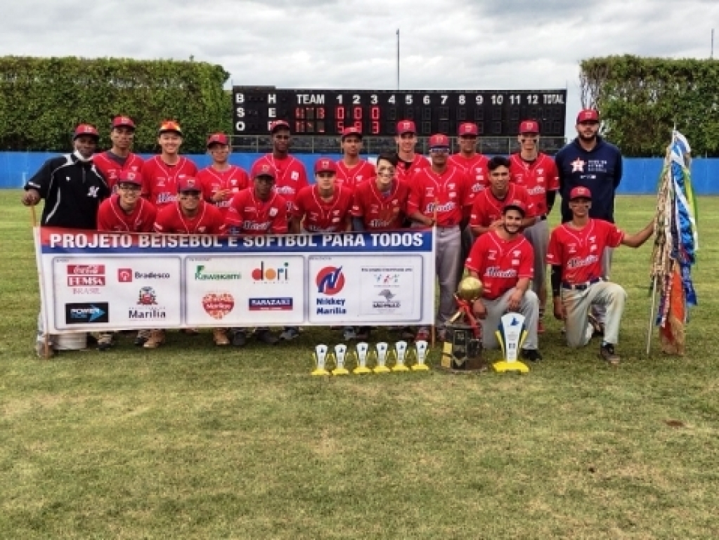 Nikkey de Marília conquista tricampeonato nacional em beisebol juvenil