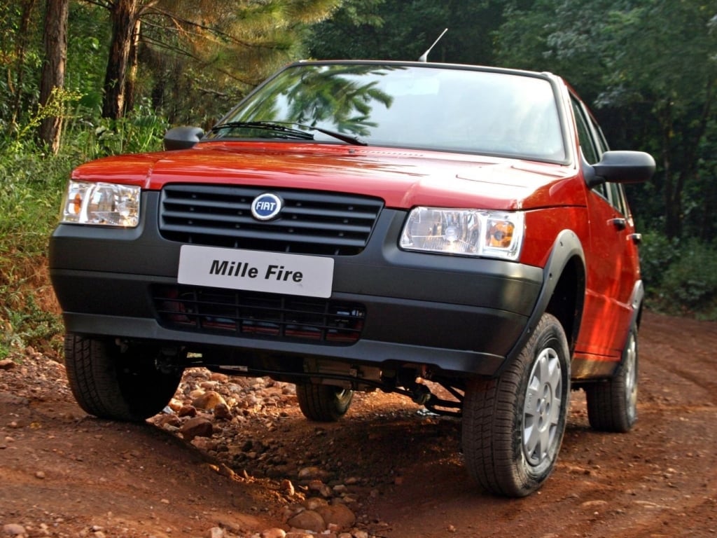 Fiat Uno Mille. Foto: Divulgação