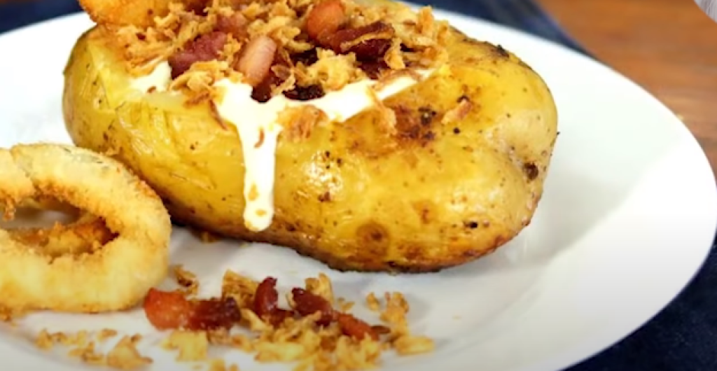 Batata rápida de microondas