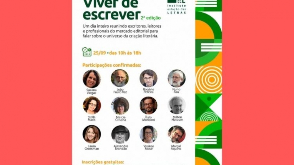 Instituto Estação das Letras promove segunda edição do "Viver de Escrever"