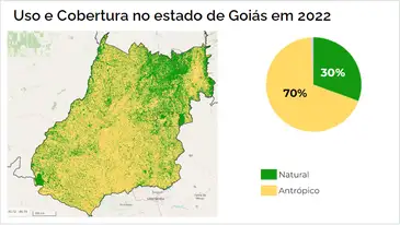 Brasília (DF) 15/09/2023 - Mapa mostrando o território Kalunga na Chapa dos Veadeiros - Preservação kalungas   Arte MapBiomas/Divulgação