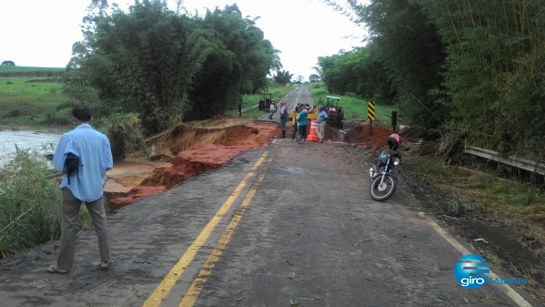 Rodovia entre Herculândia e Queiroz interditada – Márcio Combinato