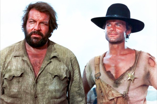 Bud Spencer com Terence Hill nos anos 70