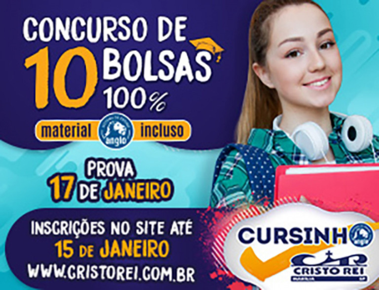 Cristo Rei tem inscrições abertas para concurso de bolsas de até 100%