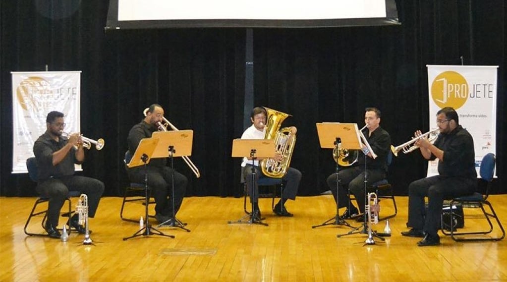 Chaplin Marília terá Concerto de Natal com Quinteto da Orquestra de Ribeirão