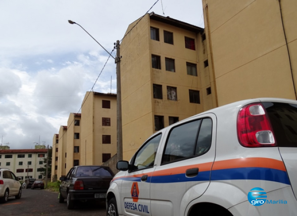 Conjunto de prédios da CDHU na zona sul de Marília