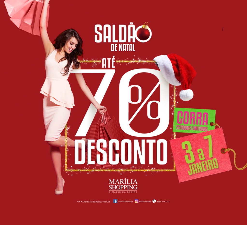 Marília Shopping promove ‘Saldão de Natal’