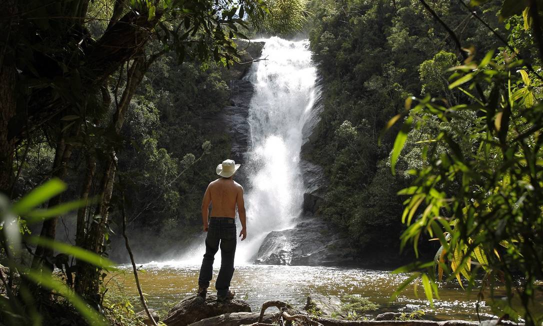 Cachoeira Santo Isídro, no Parque Nacional da Serra da Bocaina, São Paulo. Foto: Domingos Peixoto / Agência O Globo 