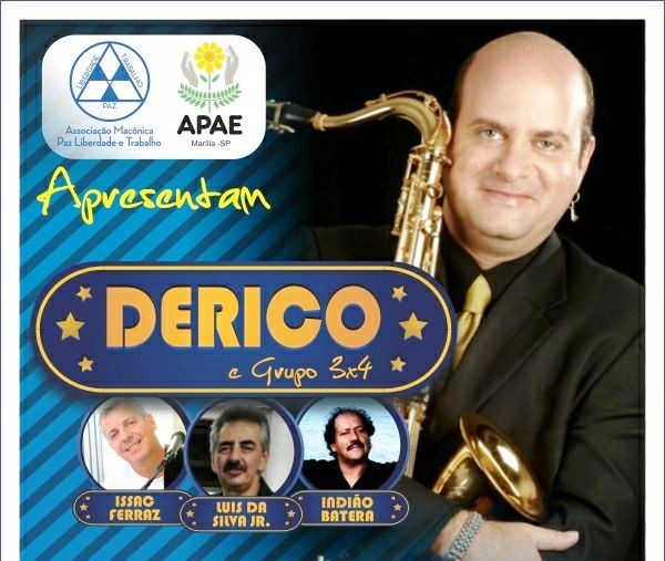 Derico faz show em Marília com músicos da cidade e renda ajuda Apae