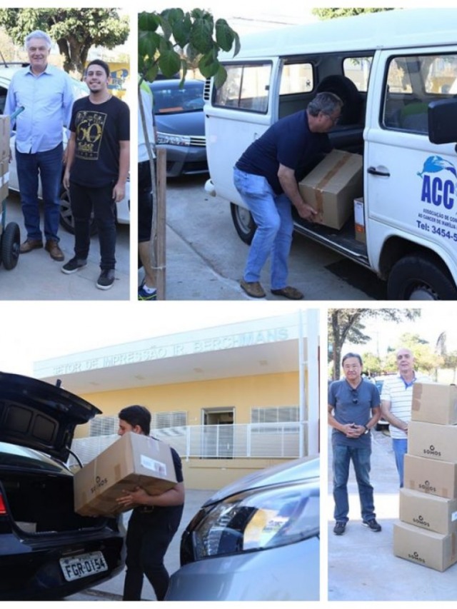 Cristo Rei entrega produtos de higiene a entidades; gincana recolhe alimentos