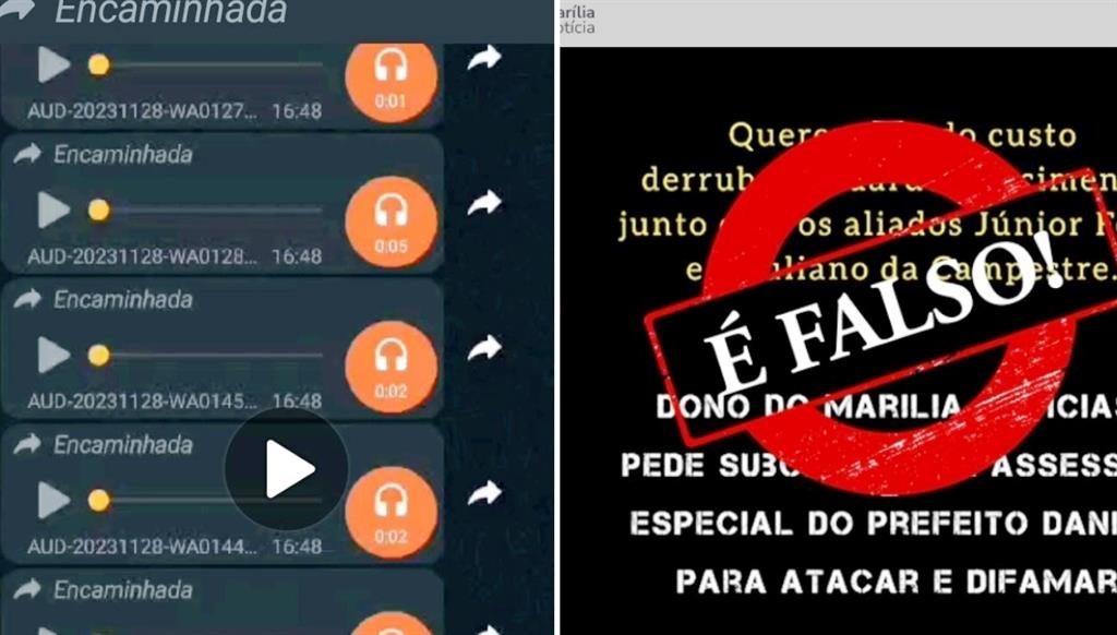 Jornalista denuncia áudios forjados e intimidação com ‘postagem criminosa’ em Marília