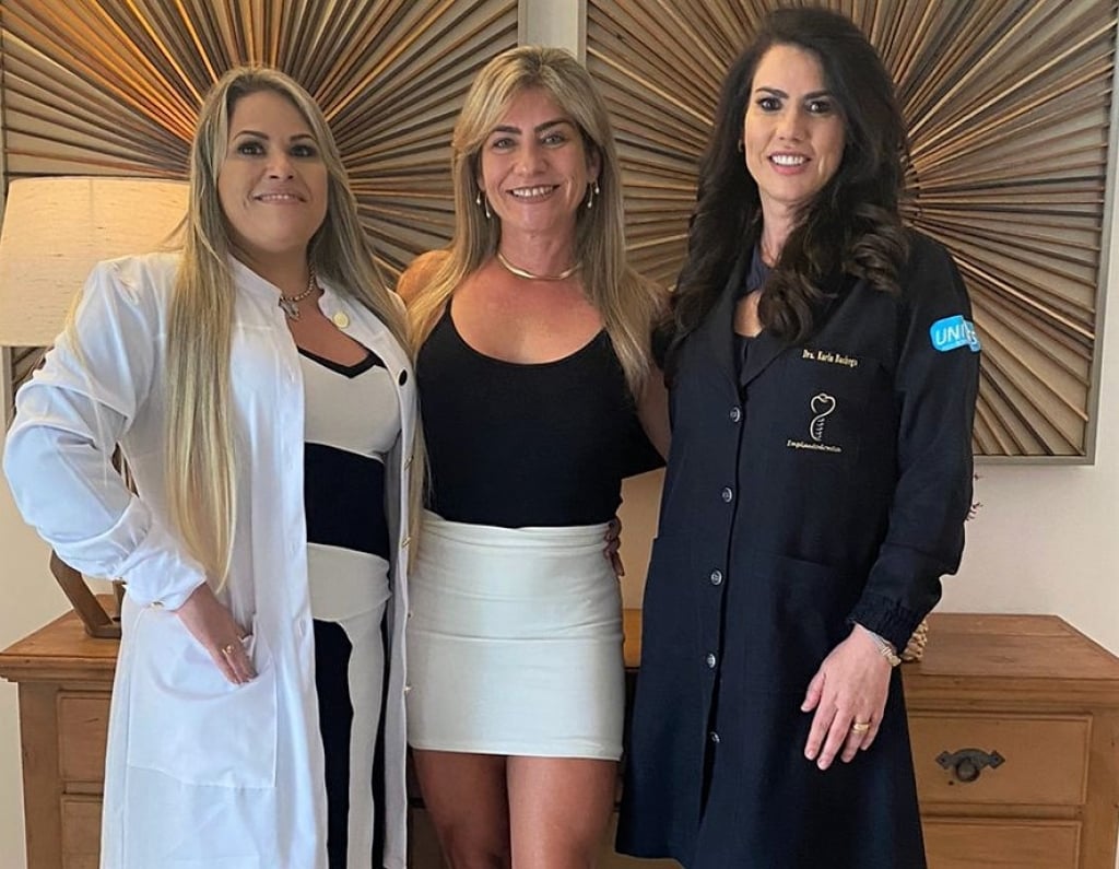 Dra Daniela Rojas, Alessandra Custódio e Dra Karla Bachega