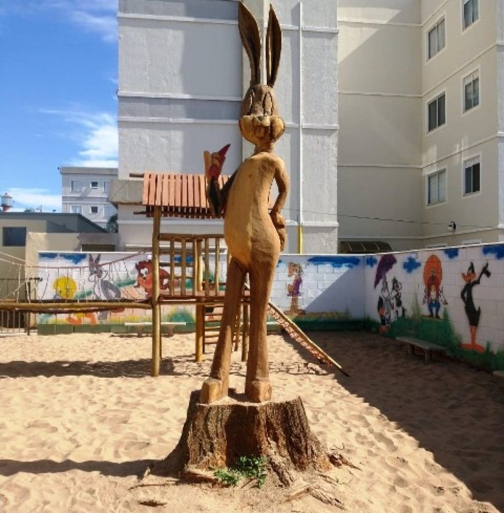 Condomínio leva advertência ambiental por escultura em árvore nativa