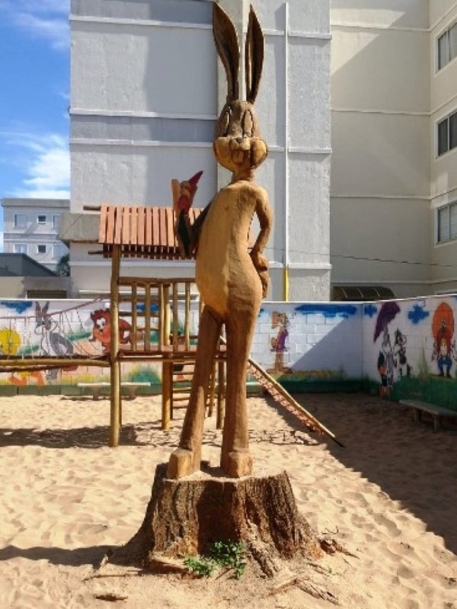 Condomínio leva advertência ambiental por escultura em árvore nativa