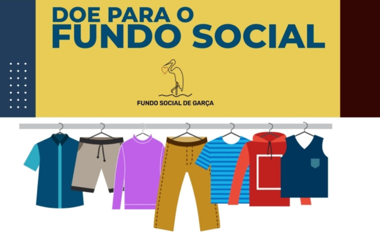 Garça faz arrecadação de roupas masculinas para doações e ação social