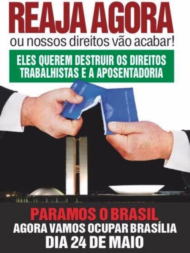 Sindicatos de Marília fazem "Marcha a Brasília" para protesto
