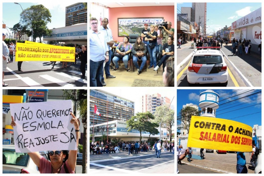 Greve-protesto é mais forte na Educação e faz passeata no centro