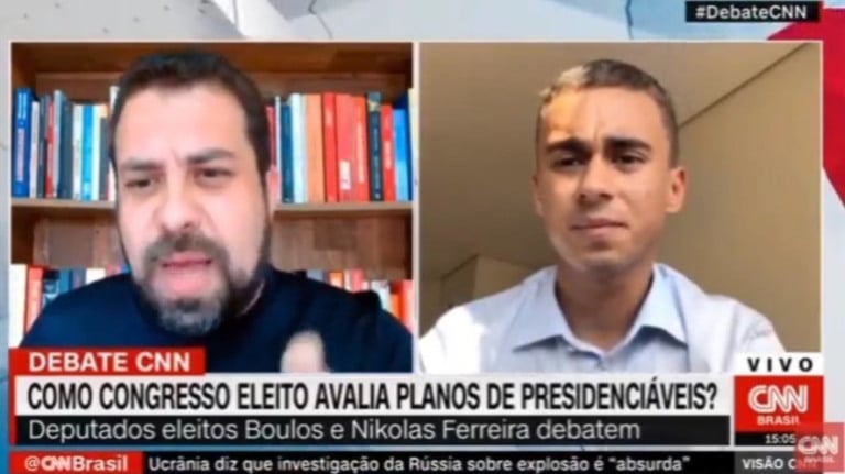 Vídeo: Sua cabeça oca que precisa ser invadida, diz Boulos a Nikolas