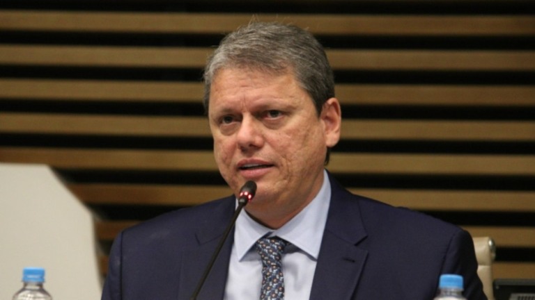 Rovena Rosa/Agência Brasil – 16/10/2023 Governador de São Paulo, Tarcísio de Freitas (Republicanos)