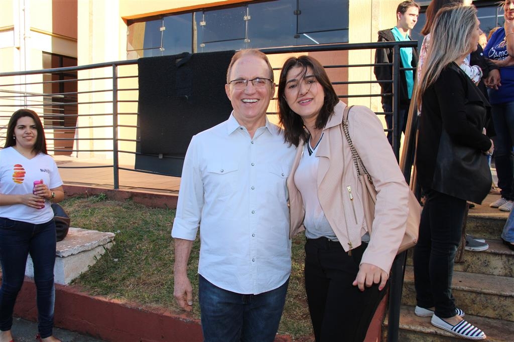 Pediatra Francisco AGostinho com a superintendente do Hospital Universitário, Márcia Mesquita Serva Reis