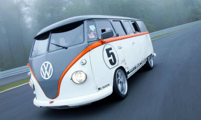 Volkswagen Kombi com motor de Porsche, refrigerado a ar. Foto: Divulgação