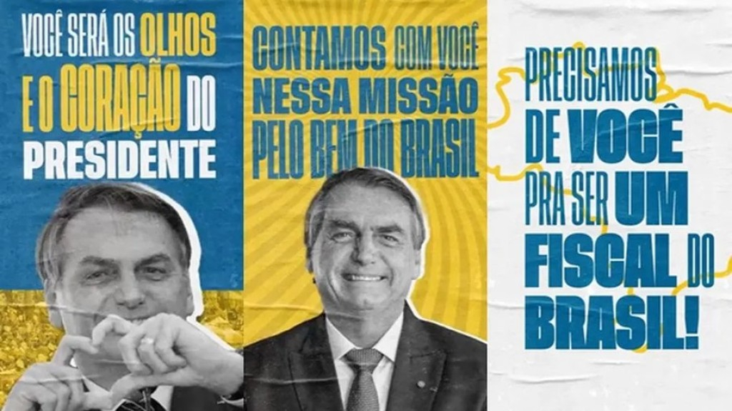 Campanha de Bolsonaro chama eleitores para serem 'fiscais' no 2º turno